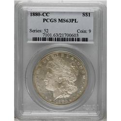 1880-CC $1 MS63 Prooflike PCGS. PCGS Population (2