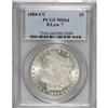 Image 3 : 1880-CC $1 8 Over Low 7 MS64 PCGS. PCGS Population (17