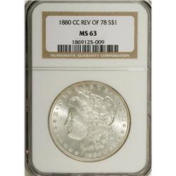 1880/79-CC $1 Reverse of 1878 MS63 NGC. NGC Census