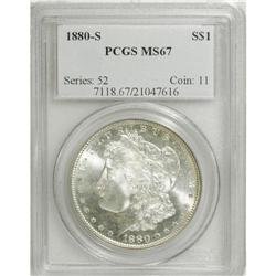 1880-S $1 MS67 PCGS. PCGS Population (0/0). NGC Ce