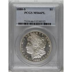 1880-S $1 MS66 Prooflike PCGS. PCGS Population (65