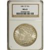 Image 1 : 1881-CC $1 MS63 NGC. NGC Census: (1164/4643). PCGS