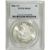 Image 1 : 1881-CC $1 MS63 PCGS. PCGS Population (3116/10801)