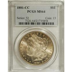 1881-CC $1 MS64 PCGS. PCGS Population (5679/5122).