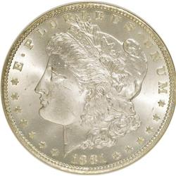 1881-CC $1 MS64 NGC. NGC Census: (2423/2252). PCGS Pop