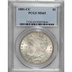 1881-CC $1 MS65 PCGS. PCGS Population (3691/1431).