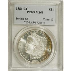 1881-CC $1 MS65 PCGS. PCGS Population (3691/1431).