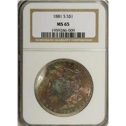 1881-S $1 MS65 NGC. NGC Census: (38611/14005). PCG