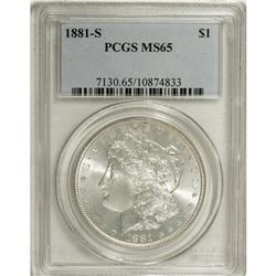 1881-S $1 MS65 PCGS. PCGS Population (40740/11424). NG