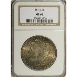 1881-S $1 MS65 NGC. NGC Census: (38611/14005). PCG