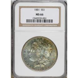 1881-S $1 MS66 NGC. NGC Census: (11295/2533). PCGS