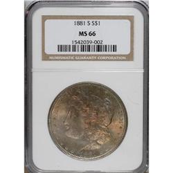 1881-S $1 MS66 NGC. NGC Census: (11295/2533). PCGS
