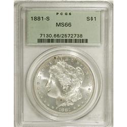 1881-S $1 MS66 PCGS. PCGS Population (10101/1323).
