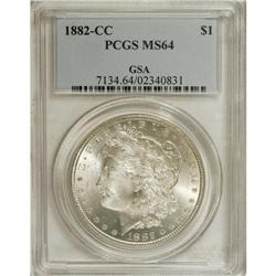 1882-CC $1 MS64 PCGS. Ex:GSA. PCGS Population (796