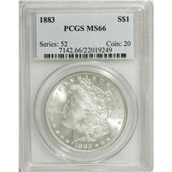 1883 $1 MS66 PCGS. PCGS Population (669/53). NGC C