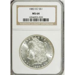 1883-CC $1 MS64 NGC. NGC Census: (4509/4029). PCGS