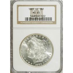 1883-CC $1 MS65 NGC. NGC Census: (3262/795). PCGS