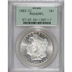 1883-CC $1 MS64 Deep Mirror Prooflike PCGS. PCGS P