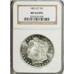 1883-CC $1 MS64 Deep Mirror Prooflike NGC. NGC Cen