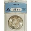 Image 1 : 1884-CC $1 MS64 ANACS. NGC Census: (5327/3929). PC