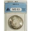 Image 1 : 1885-CC $1 MS63 ANACS. NGC Census: (1378/4240). PC