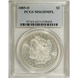 1885-O $1 MS63 Deep Mirror Prooflike PCGS. PCGS Po