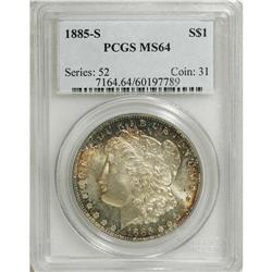1885-S $1 MS64 PCGS. PCGS Population (1725/383). NGC C