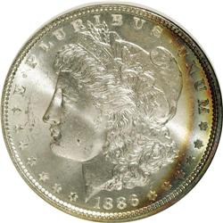1886 $1 MS65 NGC. Ex: Battle Creek Collection. NGC Cen