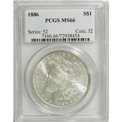 1886 $1 MS66 PCGS. PCGS Population (1984/196). NGC