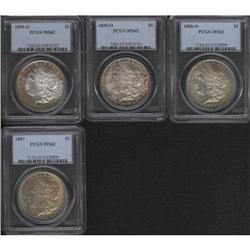 1887 $1 MS62 PCGS. PCGS Population (3139/79770). NGC C