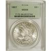 Image 3 : 1887 $1 MS66 PCGS. PCGS Population (1045/59). NGC Cens