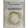 Image 1 : 1887 $1 MS63 Deep Mirror Prooflike PCGS. PCGS Popu