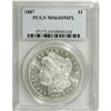 Image 1 : 1887 $1 MS64 Deep Mirror Prooflike PCGS. PCGS Popu