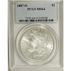 1887-O $1 MS64 PCGS. PCGS Population (1923/256). N