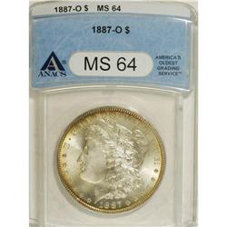 1887-O $1 MS64 PCGS. PCGS Population (1923/256). NGC C