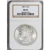 Image 1 : 1887-S $1 MS62 NGC. NGC Census: (710/2020). PCGS P