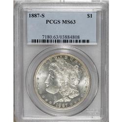 1887-S $1 MS63 PCGS. PCGS Population (1965/1594).