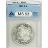 Image 1 : 1887-S $1 MS63 ANACS. NGC Census: (1159/861). PCGS