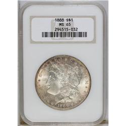 1888 $1 MS65 NGC. NGC Census: (4194/607). PCGS Pop