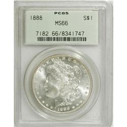 1888 $1 MS66 PCGS. PCGS Population (453/10). NGC Censu