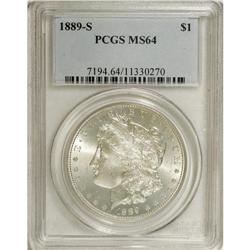 1889-S $1 MS64 PCGS. PCGS Population (1699/536). N