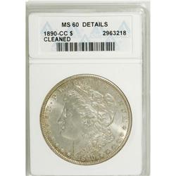 1890-CC $1 --Cleaned--ANACS. . NGC Census: (54/2985). P