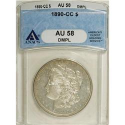 1890-CC $1 AU58 Deep Mirror Prooflike ANACS. NGC C
