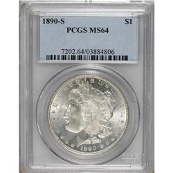 1890-S $1 MS64 PCGS. PCGS Population (2217/635). N