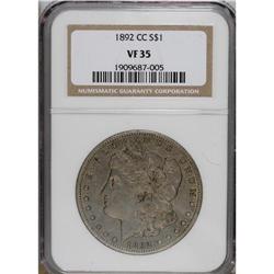 1892-CC $1 VF35 NGC. NGC Census: (38/2985). PCGS P
