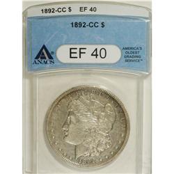 1892-CC $1 XF40 ANACS. NGC Census: (15/2989). PCGS
