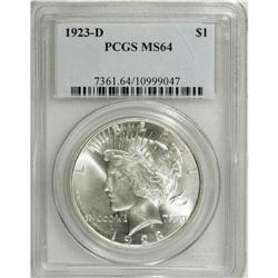 1923-D $1 MS64 PCGS. PCGS Population (1093/410). N