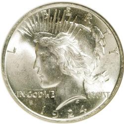 1924 $1 MS66 NGC. NGC Census: (831/56). PCGS Populatio