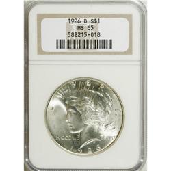 1926-D $1 MS65 NGC. NGC Census: (423/108). PCGS Po