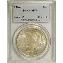 1926-S $1 MS64 PCGS. PCGS Population (1441/445). N
